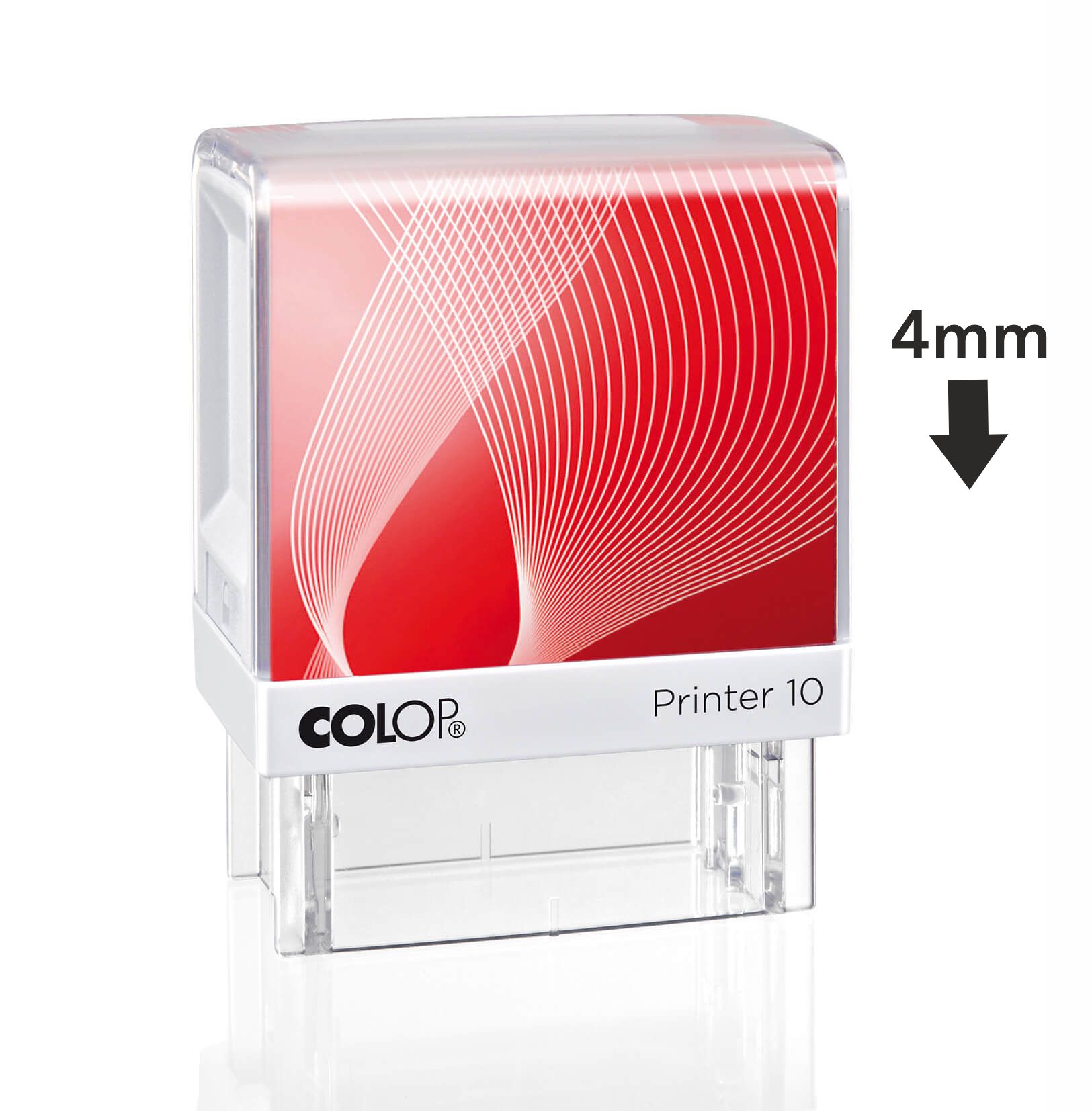 Stempel von oben - 4mm nach unten drücken